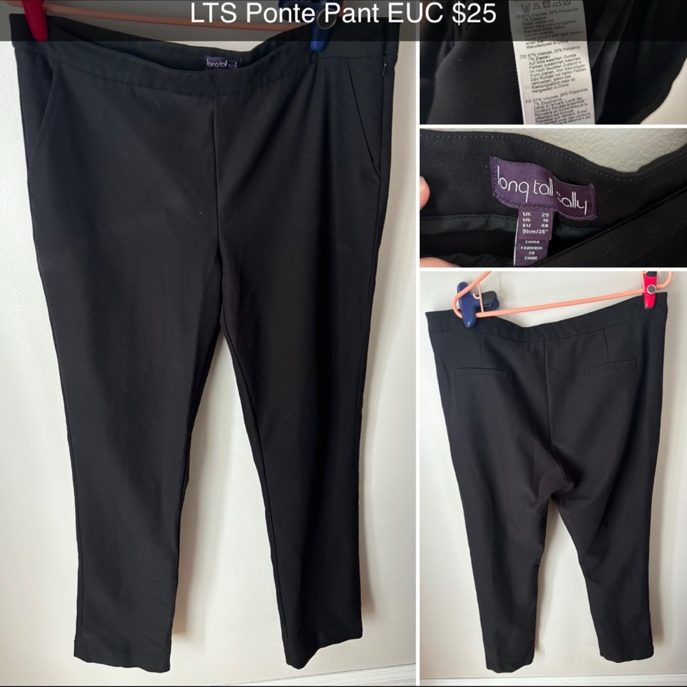 Ponte Slim Dress Pant